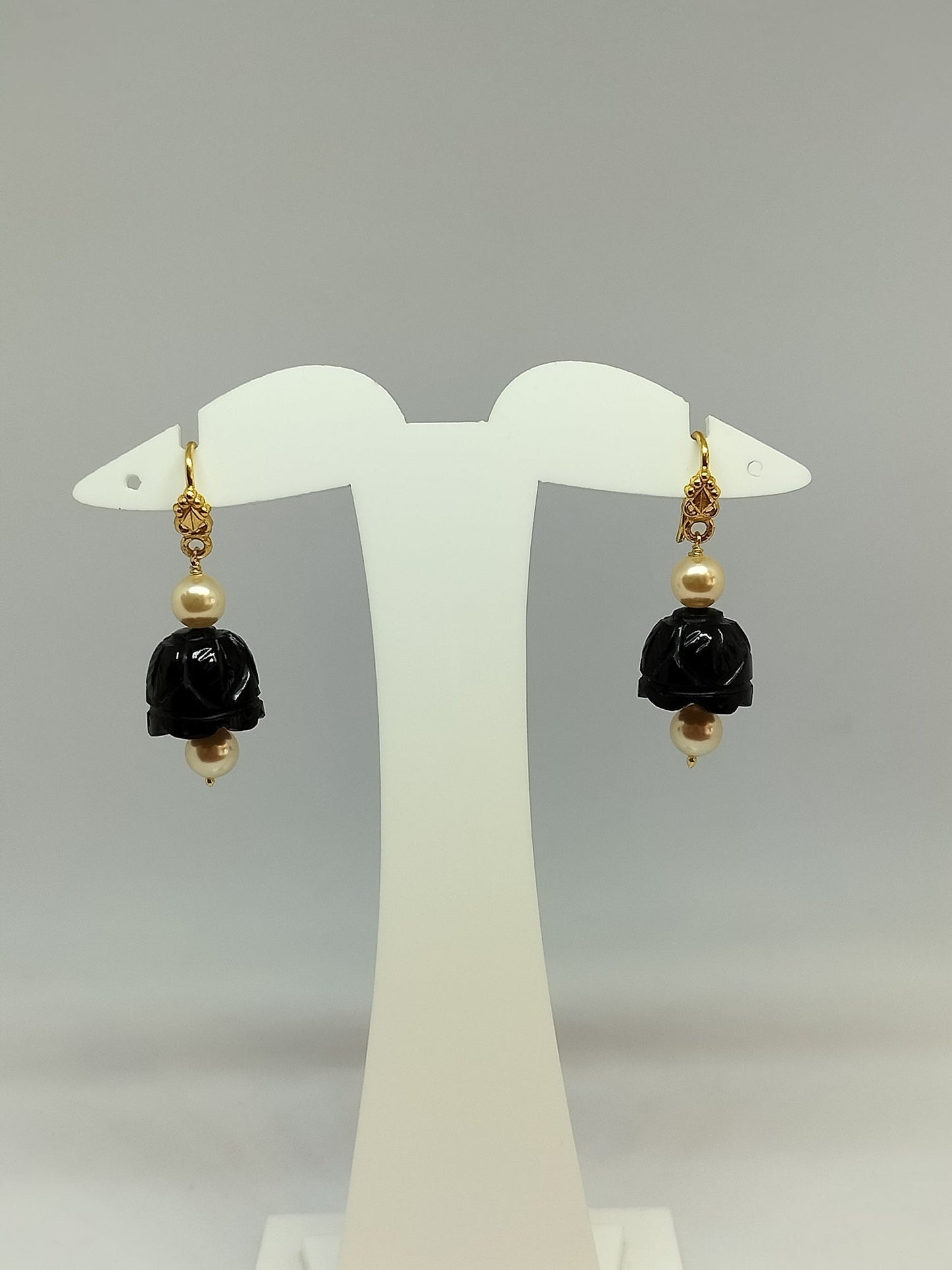 BlackCravedGlass Jhumka Hangings