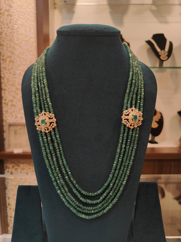 Side pendant emerald Necklace