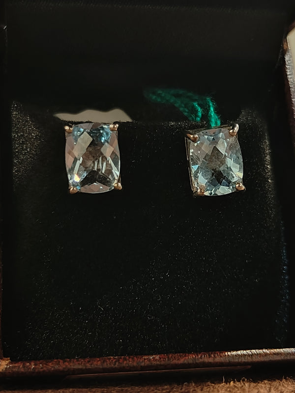 Blue Topaz Studs