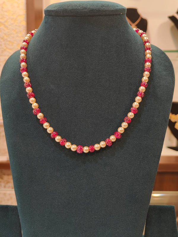 Ruby_Pearl Necklace 1
