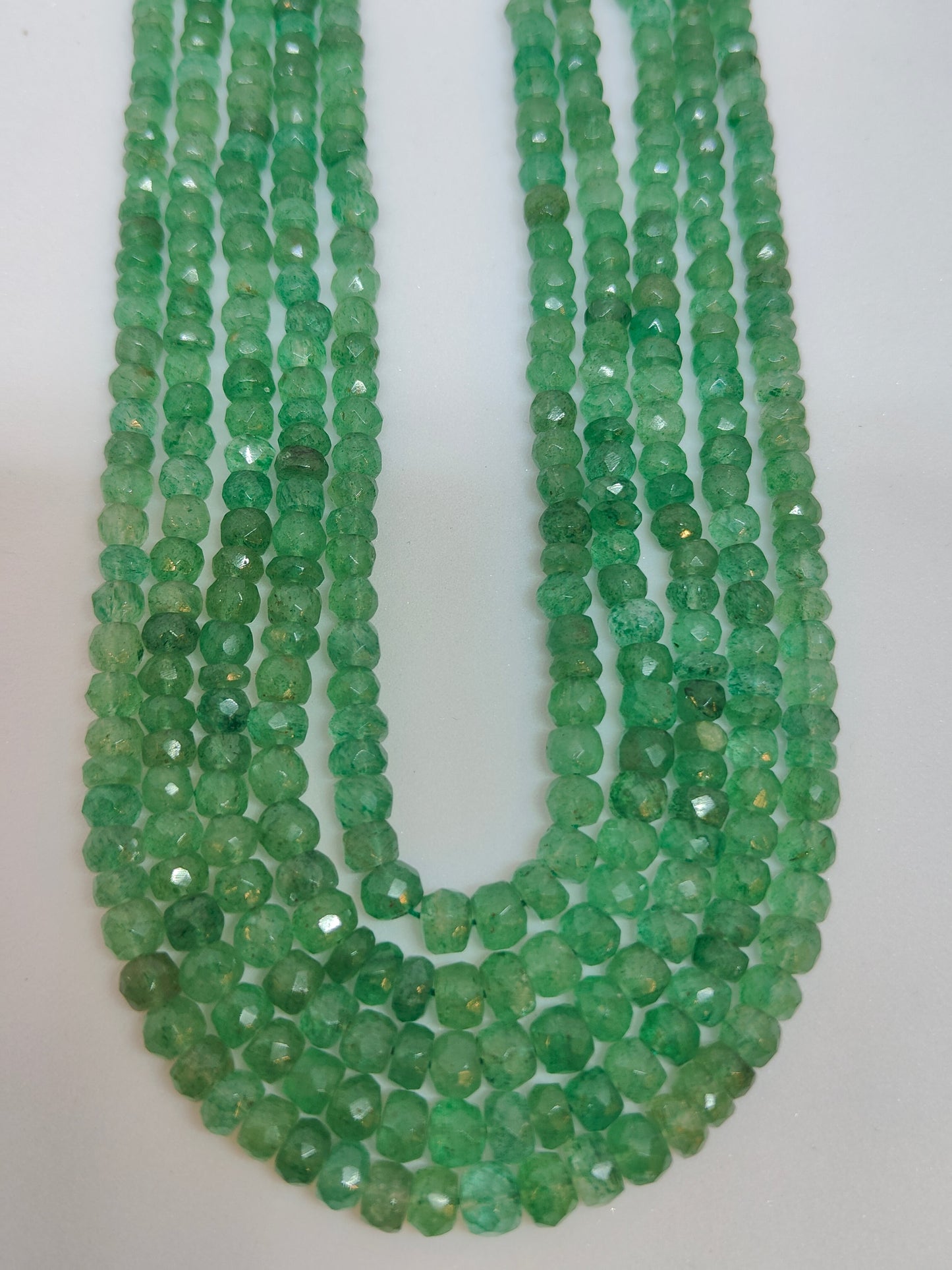 Light Green Cut 5lines Beads