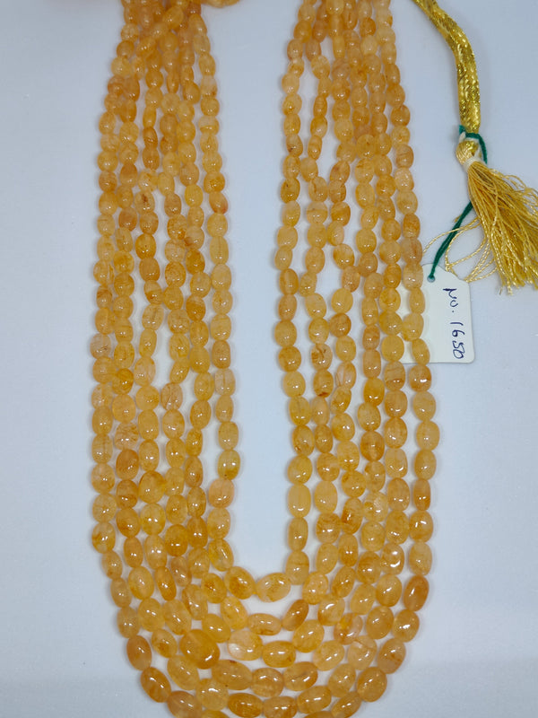 Orange Med Smooth Oval 6line