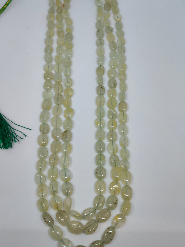 Pink Agate 3 Lines Beads