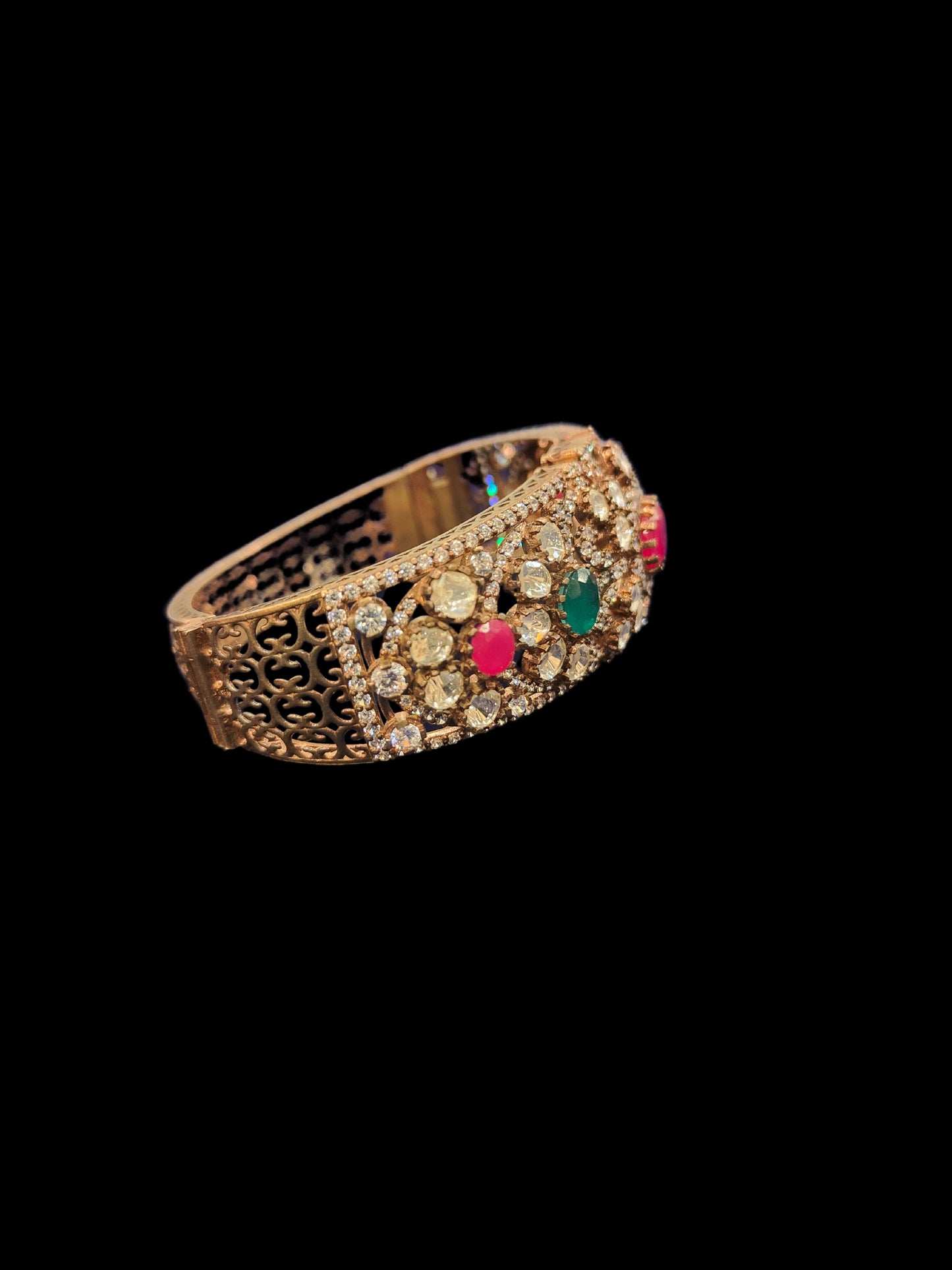 Victorian Ruby Emerald Bracelet