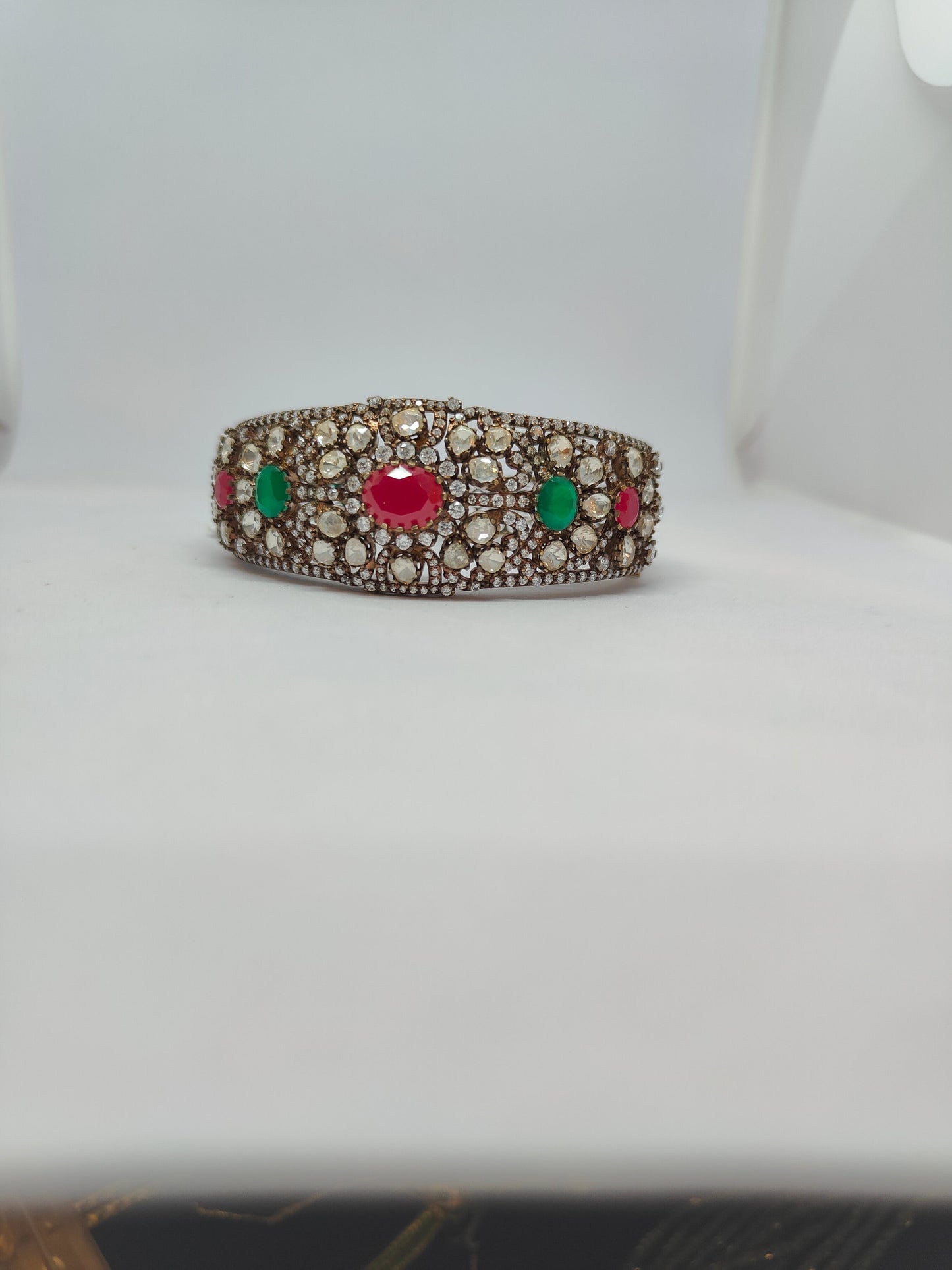 Victorian Ruby Emerald Bracelet